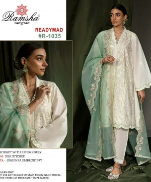 RAMSHA FASHION R 1035 READYMADE SALWAR SUITS