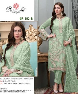 RAMSHA FASHION R 552 B PAKISTANI SUITS