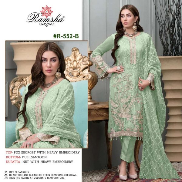 RAMSHA FASHION R 552 B PAKISTANI SUITS