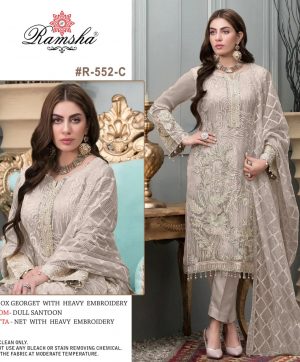 RAMSHA FASHION R 552 C PAKISTANI SUITS