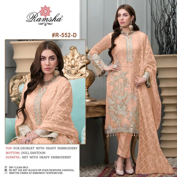 RAMSHA FASHION R 552 D PAKISTANI SUITS