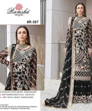 RAMSHA FASHION R 587 PAKISTANI SUITS