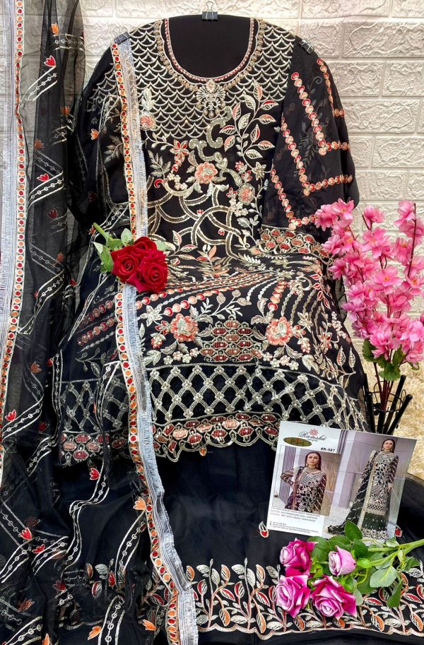 RAMSHA FASHION R 587 PAKISTANI SUITS