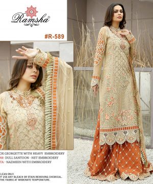 RAMSHA FASHION R 589 PAKISTANI SUITS IN INDIA