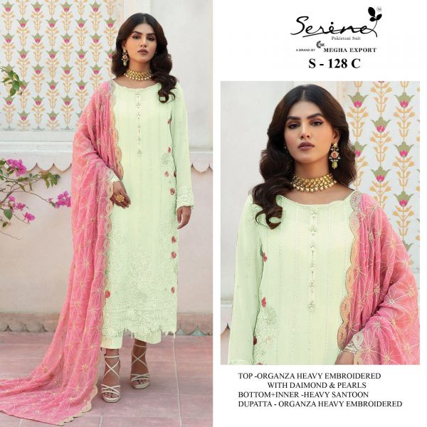 SERINE S 128 C PAKISTANI SALWAR SUITS