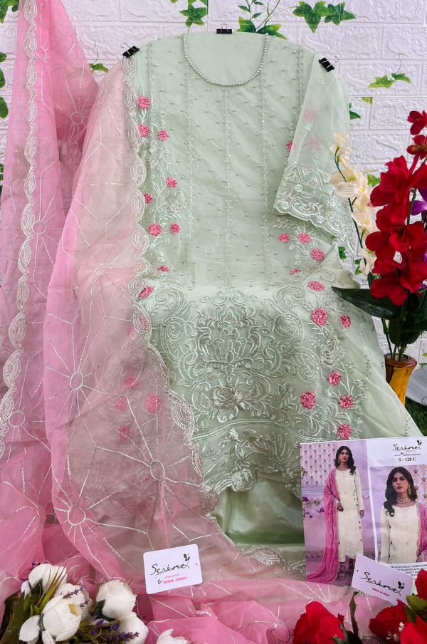 SERINE S 128 C PAKISTANI SALWAR SUITS