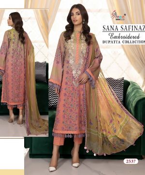 SHREE FABS 2537 SANA SAFINAZ EMBROIDERED SALWAR SUITS