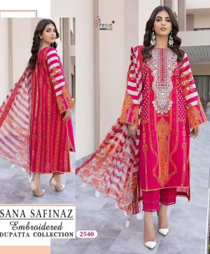 SHREE FABS 2540 SANA SAFINAZ EMBROIDERED SALWAR SUITS