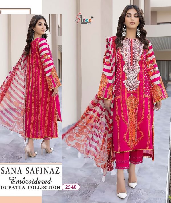 SHREE FABS 2540 SANA SAFINAZ EMBROIDERED SALWAR SUITS