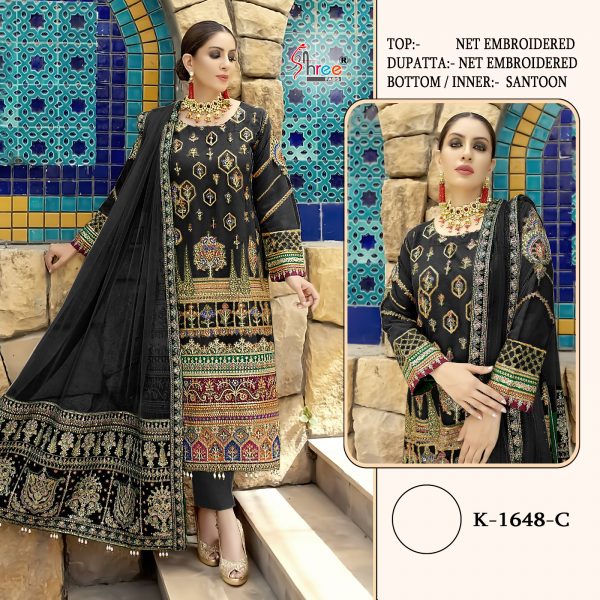 SHREE FABS K 1648 C PAKISTANI SUITS MANUFACTURER