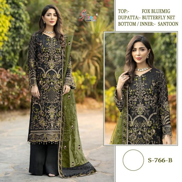 SHREE FABS S 766 B PAKISTANI SUITS IN INDIA