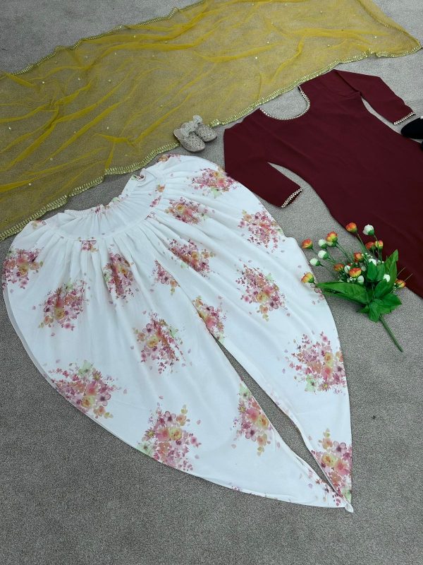 SHREE HARI SR 1537 READYMADE TOP DHOTI SALWAR SUITS