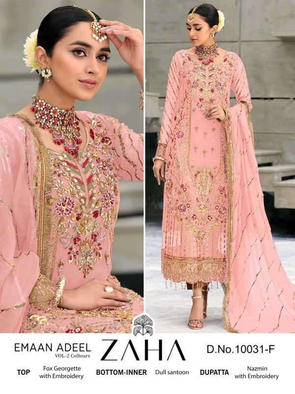 ZAHA 10031 F EMAAN ADEEL VOL 2 SALWAR SUITS