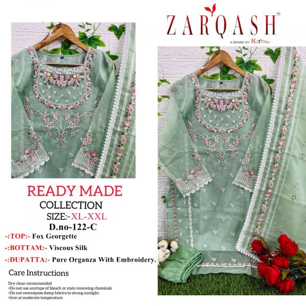 ZARQASH 122 C READYMADE PAKISTANI SUITS