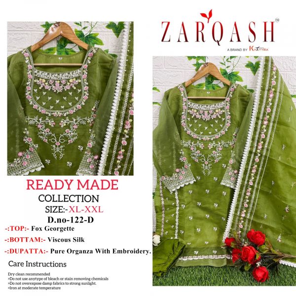 ZARQASH 122 D READYMADE PAKISTANI SUITS