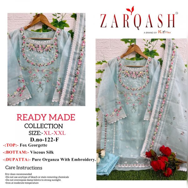 ZARQASH 122 F READYMADE PAKISTANI SUITS