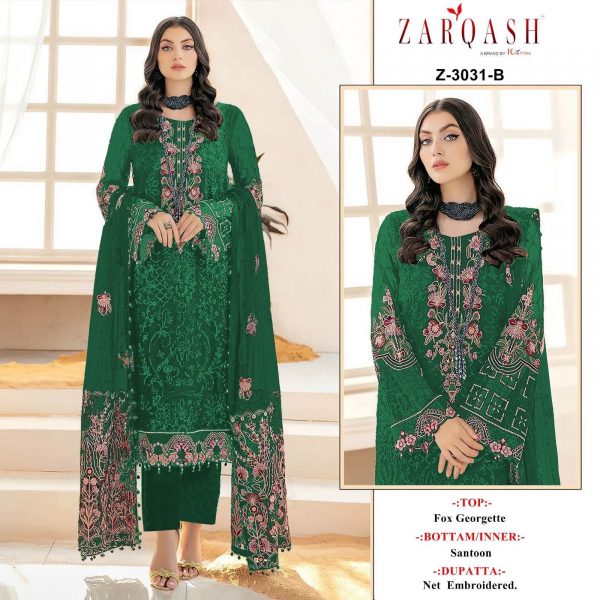 ZARQASH Z 3031 B PAKISTANI SUITS IN INDIA