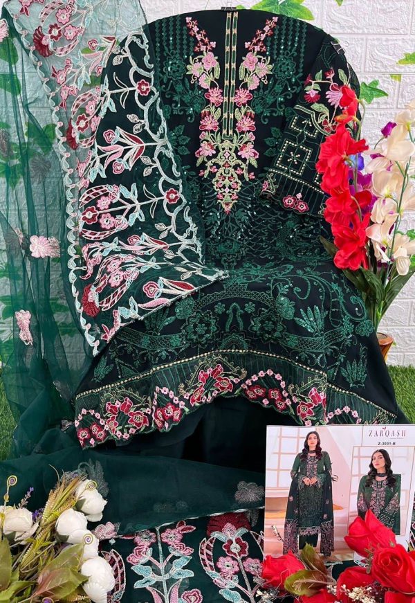 ZARQASH Z 3031 B PAKISTANI SUITS IN INDIA