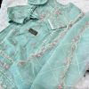 ZIAAZ DESIGNS 176 NOOR LIGHT ICE BLUE READYMADE SUITS