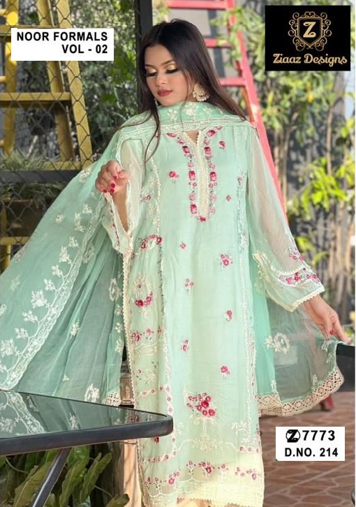 ZIAAZ DESIGNS 214 NOOR FORMALS VOL 2 PAKISTANI SUITS