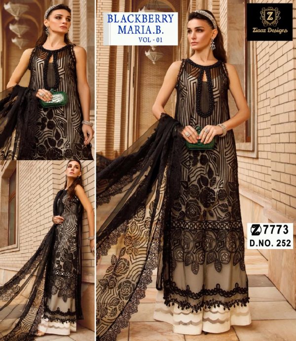 ZIAAZ DESIGNS 252 BLACKBERRY MARIA B VOL 1 SALWAR SUITS