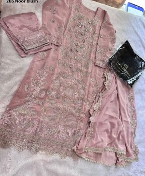 ZIAAZ DESIGNS 266 NOOR BLUSH PAKISTANI SUITS