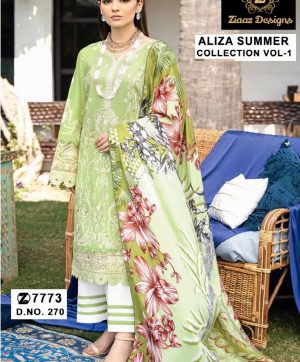 ZIAAZ DESIGNS 270 ALIZA SUMMER COLLECTION COTTON SUITS