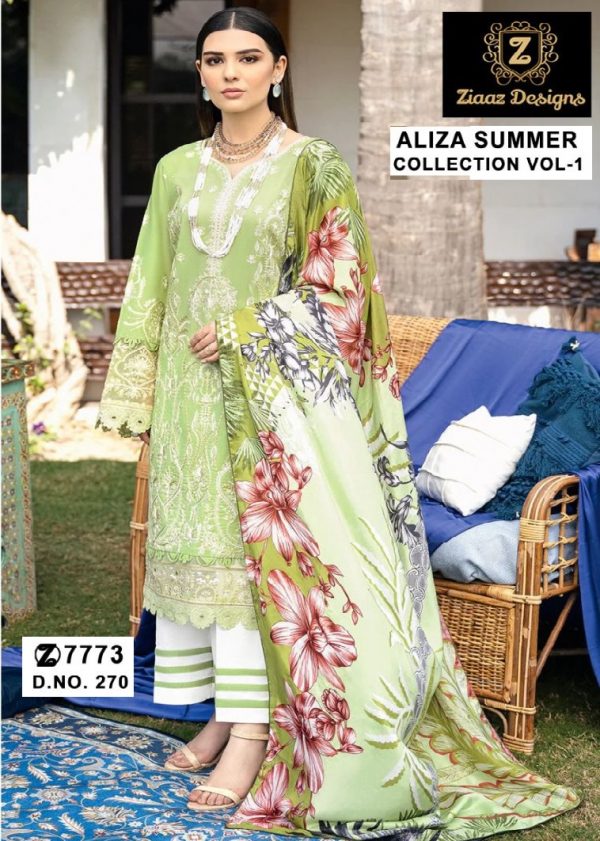 ZIAAZ DESIGNS 270 ALIZA SUMMER COLLECTION COTTON SUITS