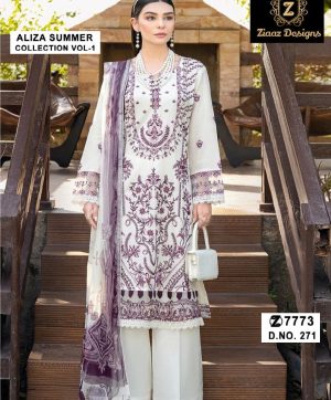 ZIAAZ DESIGNS 271 ALIZA SUMMER COLLECTION COTTON SUITS