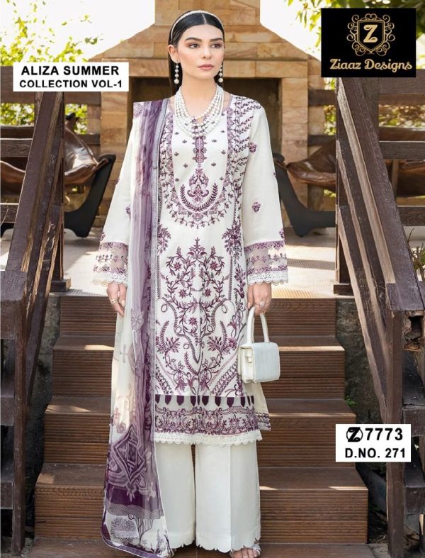 ZIAAZ DESIGNS 271 ALIZA SUMMER COLLECTION COTTON SUITS