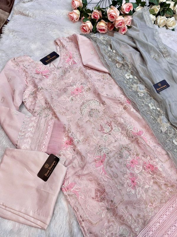 ZIAAZ DESIGNS 278 PINK BEAUTY VOL 1 PAKISTANI SUITS