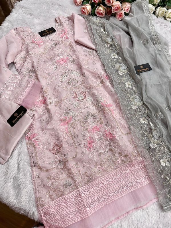 ZIAAZ DESIGNS 278 PINK BEAUTY VOL 1 PAKISTANI SUITS