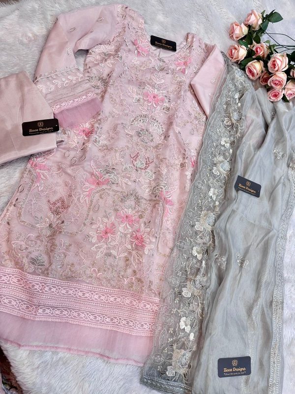 ZIAAZ DESIGNS 278 PINK BEAUTY VOL 1 PAKISTANI SUITS