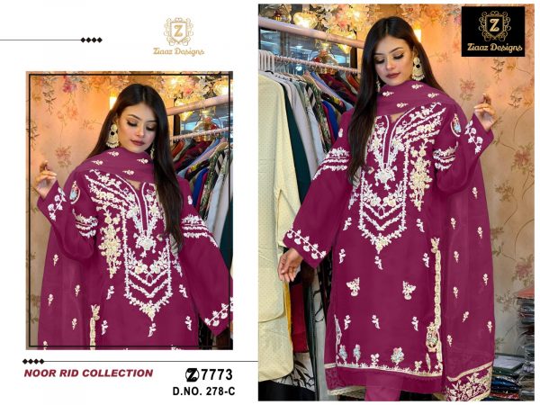 ZIAAZ DESIGNS 278 SERIES NOOR EID PAKISTANI SUITS