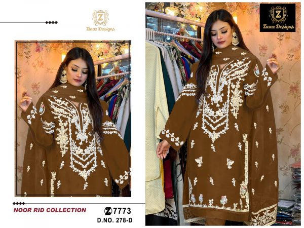 ZIAAZ DESIGNS 278 SERIES NOOR EID PAKISTANI SUITS