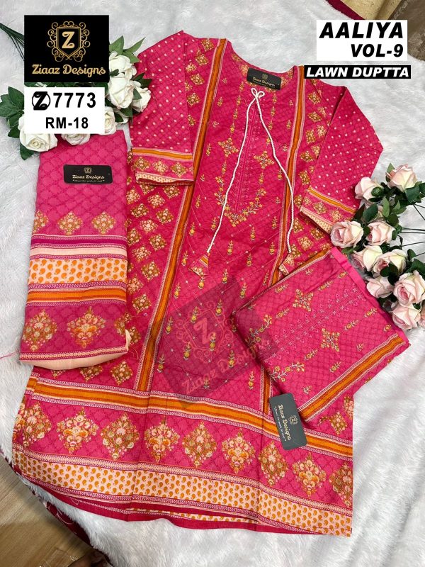 ZIAAZ DESIGNS RM 18 AALIYA VOL 9 READYMADE SUITS