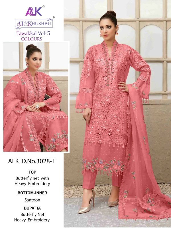 AL KHUSHBU ALK 3028 T TAWAKKAL VOL 5 SALWAR SUITS