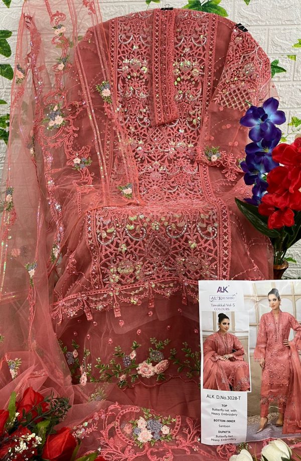 AL KHUSHBU ALK 3028 T TAWAKKAL VOL 5 SALWAR SUITS