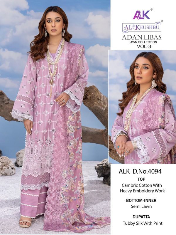 AL KHUSHBU ALK 4094 TO 4097 ADAN LIBAS VOL 3 SALWAR SUITS