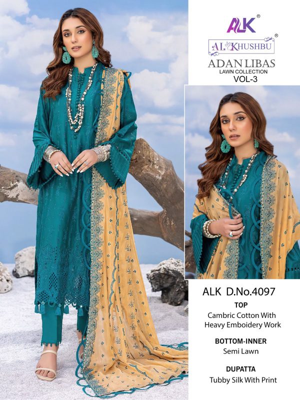 AL KHUSHBU ALK 4094 TO 4097 ADAN LIBAS VOL 3 SALWAR SUITS