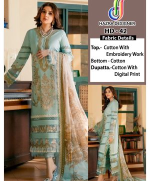 HAZRA DESIGNER HD 42 PAKISTANI SUITS IN INDIA