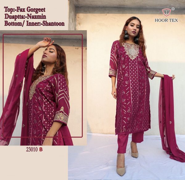 HOOR TEX 23010 B PAKISTANI SUITS IN INDIA