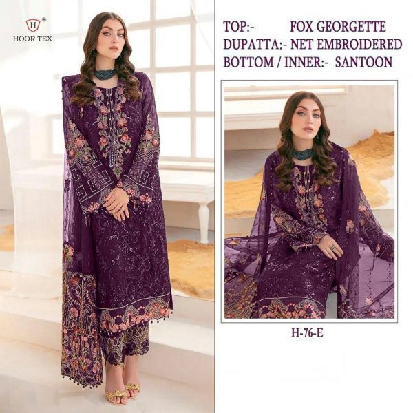 HOOR TEX H 76 E PAKISTANI SUITS IN INDIA