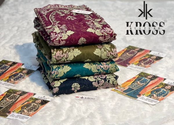 KROSS KULTURE KK 008 PAKISTANI SUITS IN COLOUR