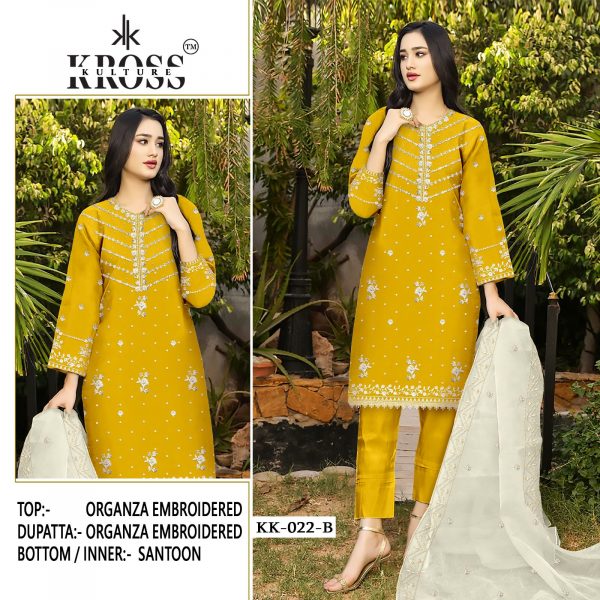 KROSS KULTURE KK 022 SALWAR SUITS IN COLOUR