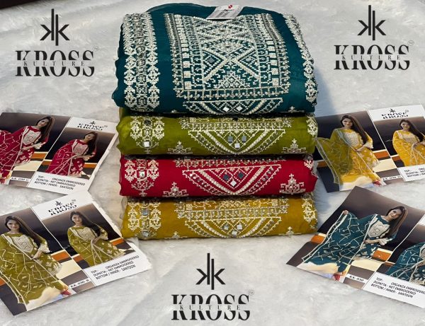 KROSS KULTURE KK 030 PAKISTANI SUITS IN COLOUR