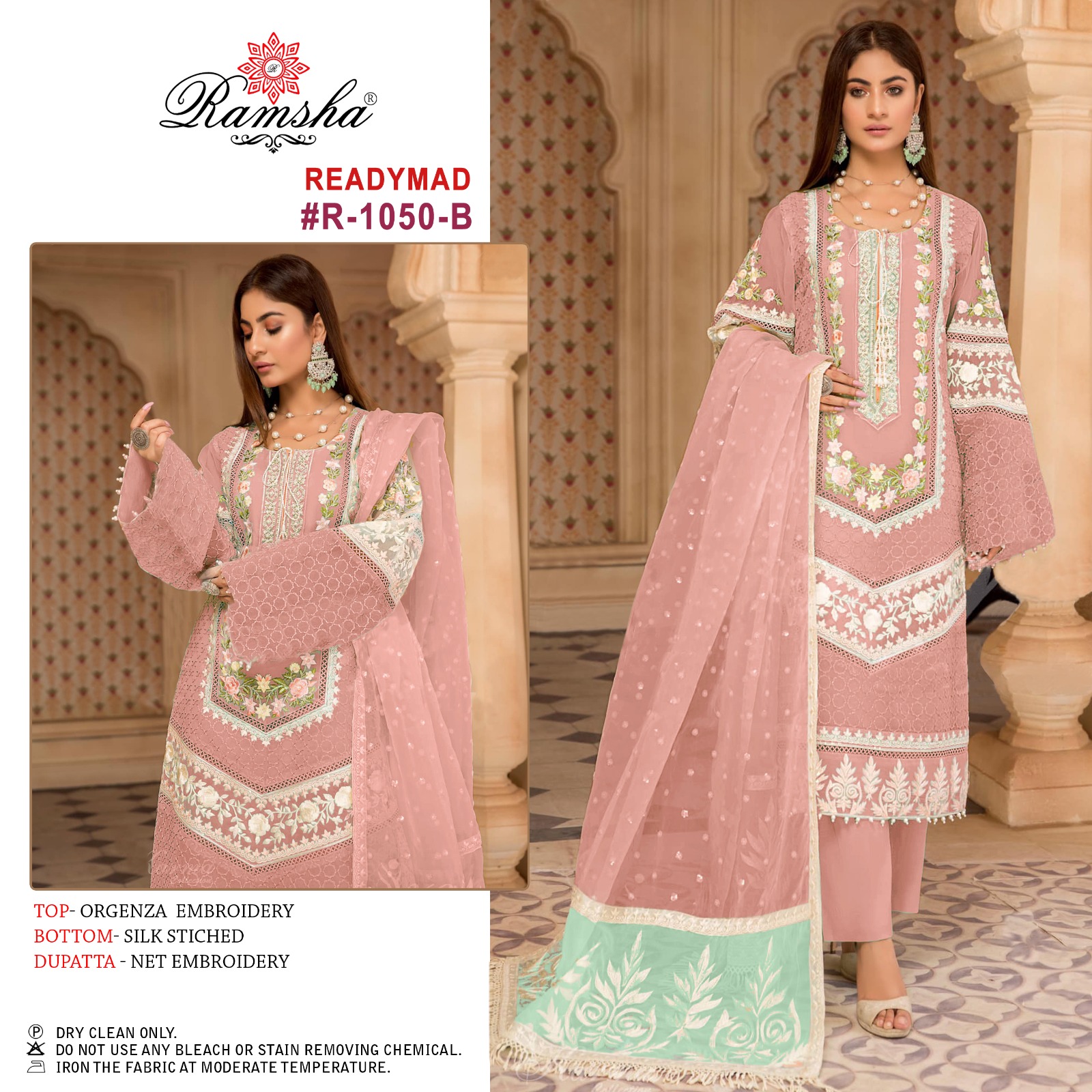 RAMSHA 1050 B READYMADE PAKISTANI SUITS