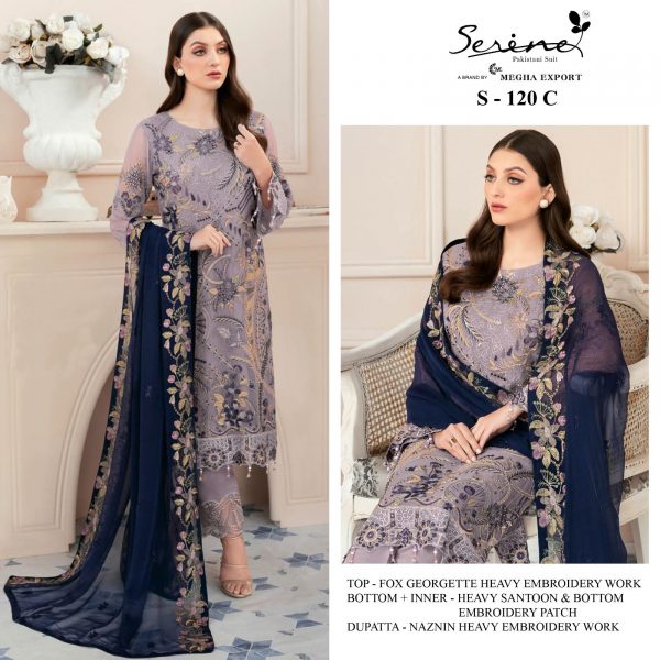 SERINE S 120 C PAKISTANI SUITS IN INDIA