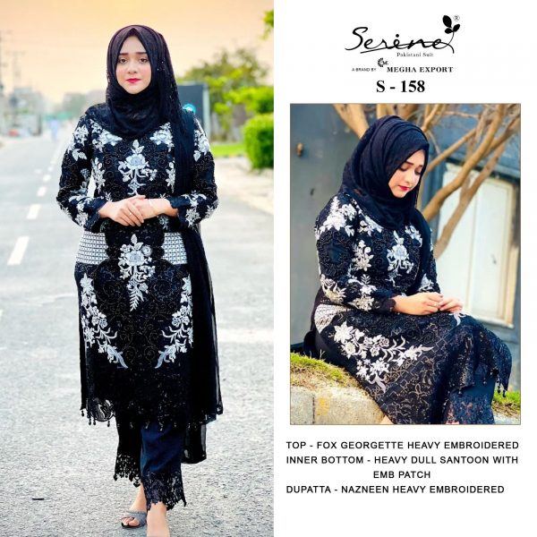 SERINE S 158 PAKISTANI SUITS MANUFACTURER