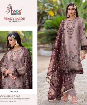 SHREE FABS 1125 A ORGANZA READYMADE SUITS